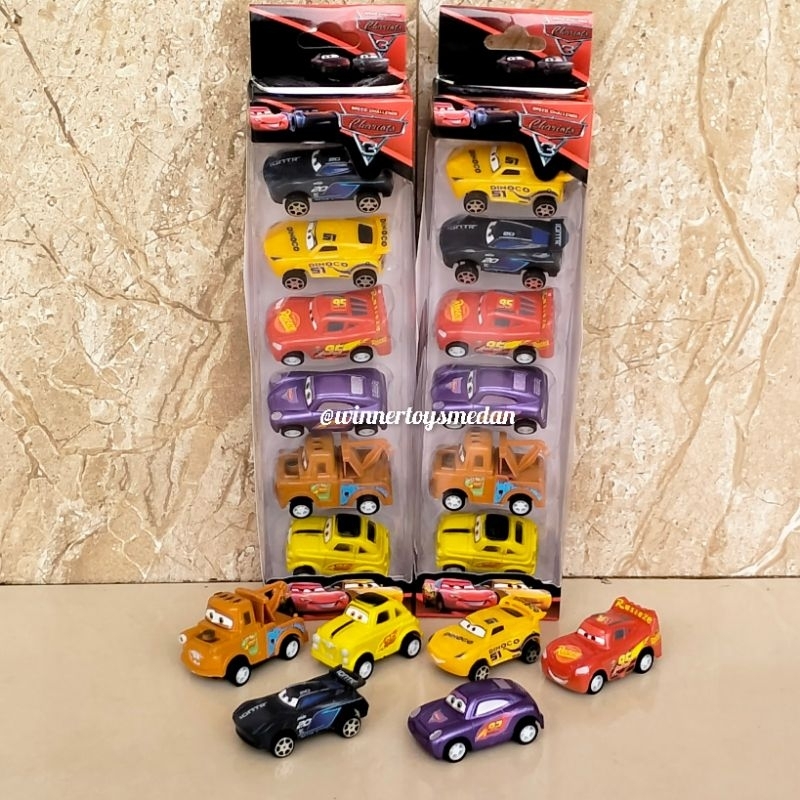 Jual Mainan Mobil Cars McQueen Chariots 6pcs (DK) | Shopee Indonesia