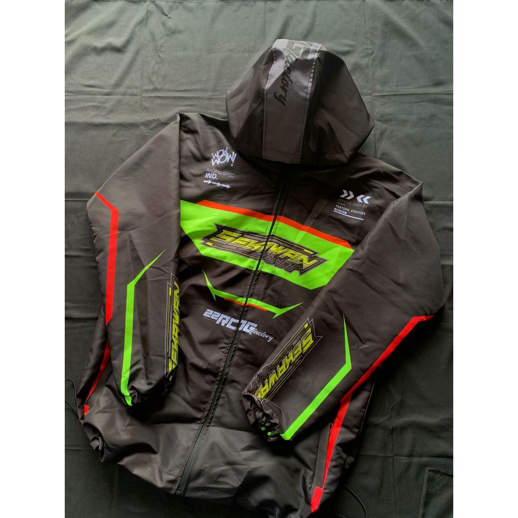 Jual JAKET RACING TASLAN WATERPROOF CUSTOM SESUAI PERMINTAAN | Shopee ...