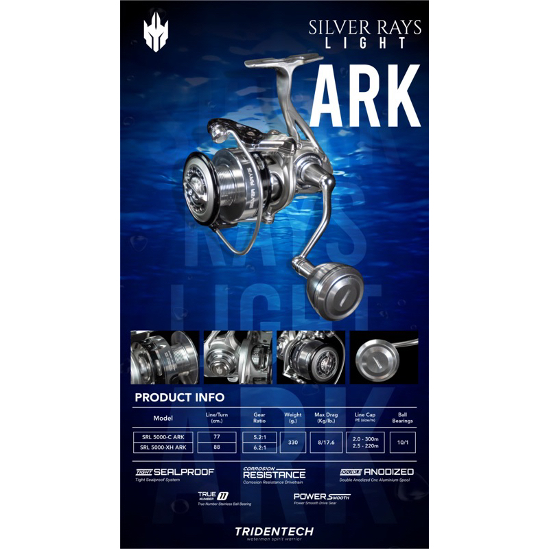 Jual REEL TRIDENTECH SILVER RAYS TYPE LAMA 3500 DAN TIPE BARU 5000-C ...