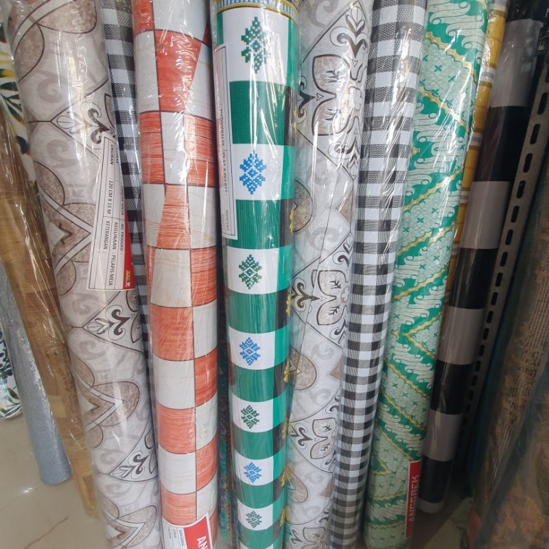 Jual Jual Tikar Terpal Perlak Karpet Alas Lantai Taplak Meja Makan ...