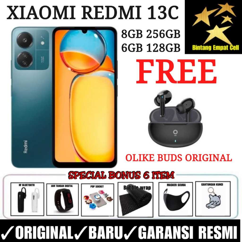 Jual XIAOMI REDMI 13C 8/256 & 6/128 GARANSI RESMI | Shopee Indonesia