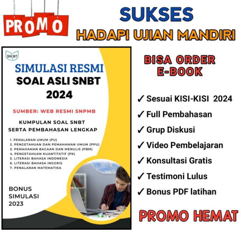 Jual SOAL ASLI SIMULASI SNBT 2024+2023 | Shopee Indonesia