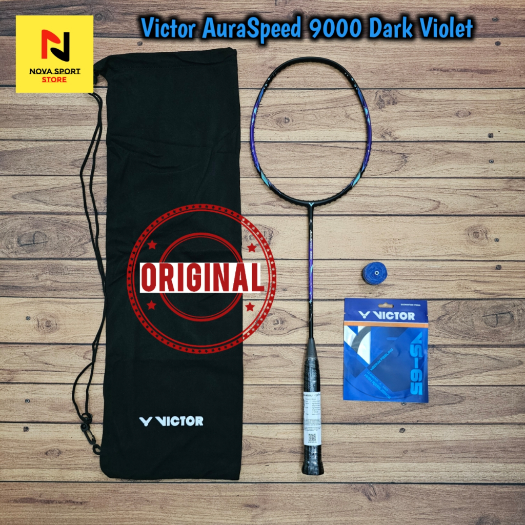 Jual Raket Badminton Victor Auraspeed 9000 Dark Violet | Shopee Indonesia