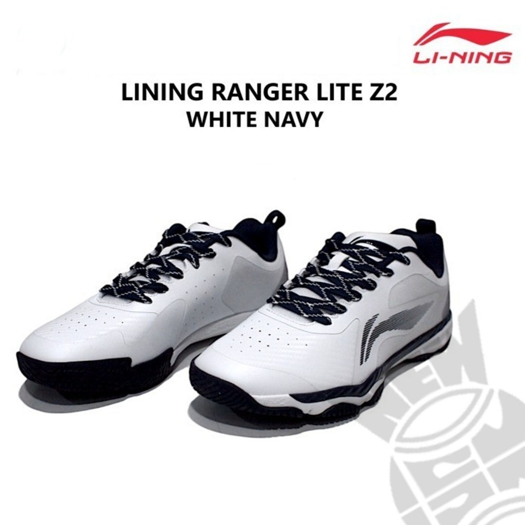 Jual Sepatu Badminton Lining Ranger Lite Z2 White Navy | Shopee Indonesia