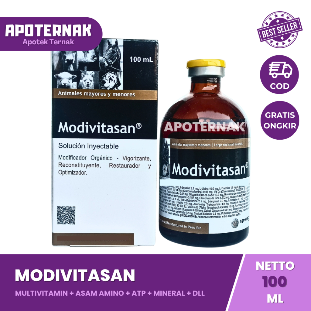 Jual MODIVITASAN 100ml - Multivitamin Lengkap dengan Asam Amino ATP ...