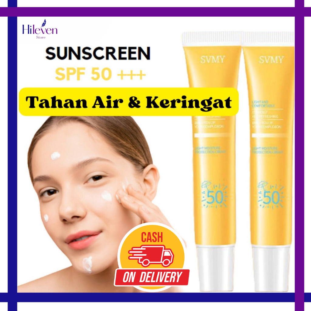 Jual Mini Sunscreen Wajah Krim Pelindung Sinar Matahari Spf 50 Anti Air Dan Keringat Shopee 