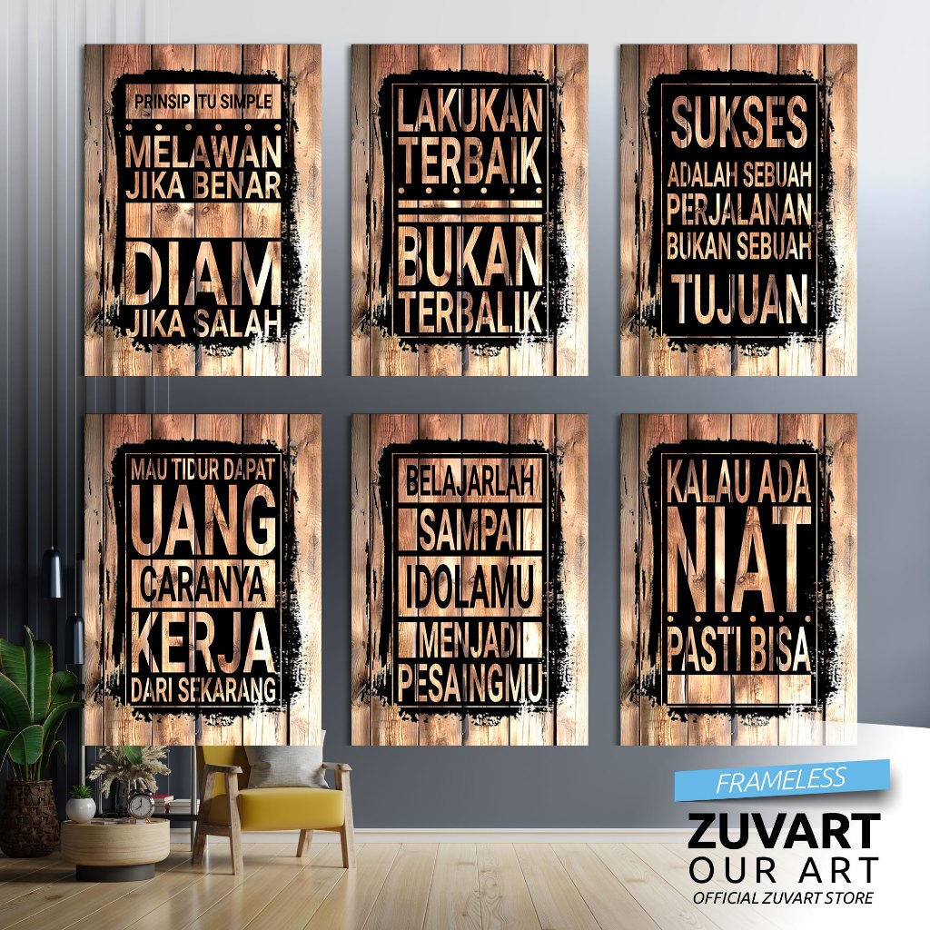 Jual Poster Motivasi Hiasan Dinding Kata Kata Motivasi Wall Decor