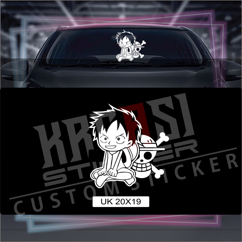 Jual STIKER LUFFI ONE PIECE STIKER MOBIL ONE PIECE STIKER DINDING ONE ...
