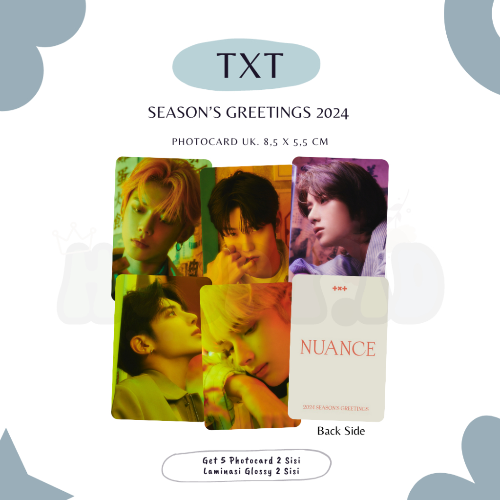 Jual PHOTOCARD UNOFFICIAL FANMADE TXT SEASON'S GREETINGS 2024 Shopee