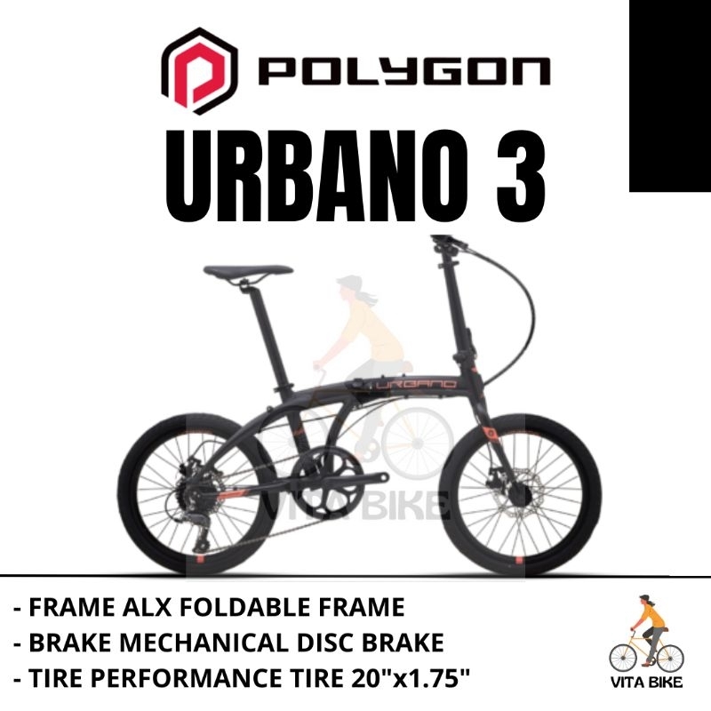 Polygon urbano 3.0 online folding bike