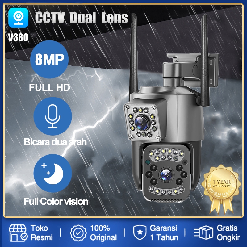 Jual CCTV Kamera V380 Wifi Camera 4K 8MP Dual Lens CCTV Wireless ...