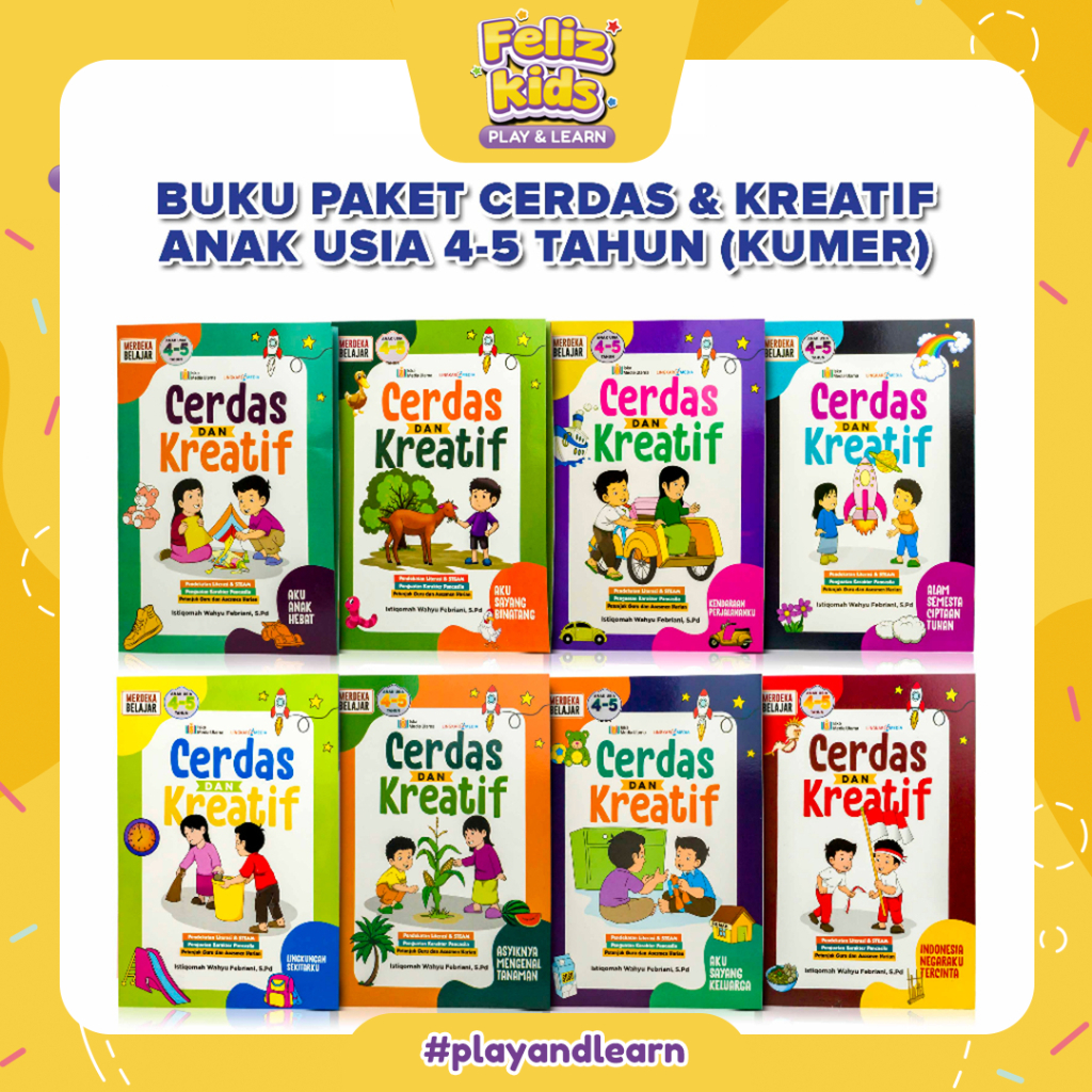 Jual [FELIZKIDS] [BK128] Paket Buku Belajar Anak Paud Usia 4 - 5 Tahun ...