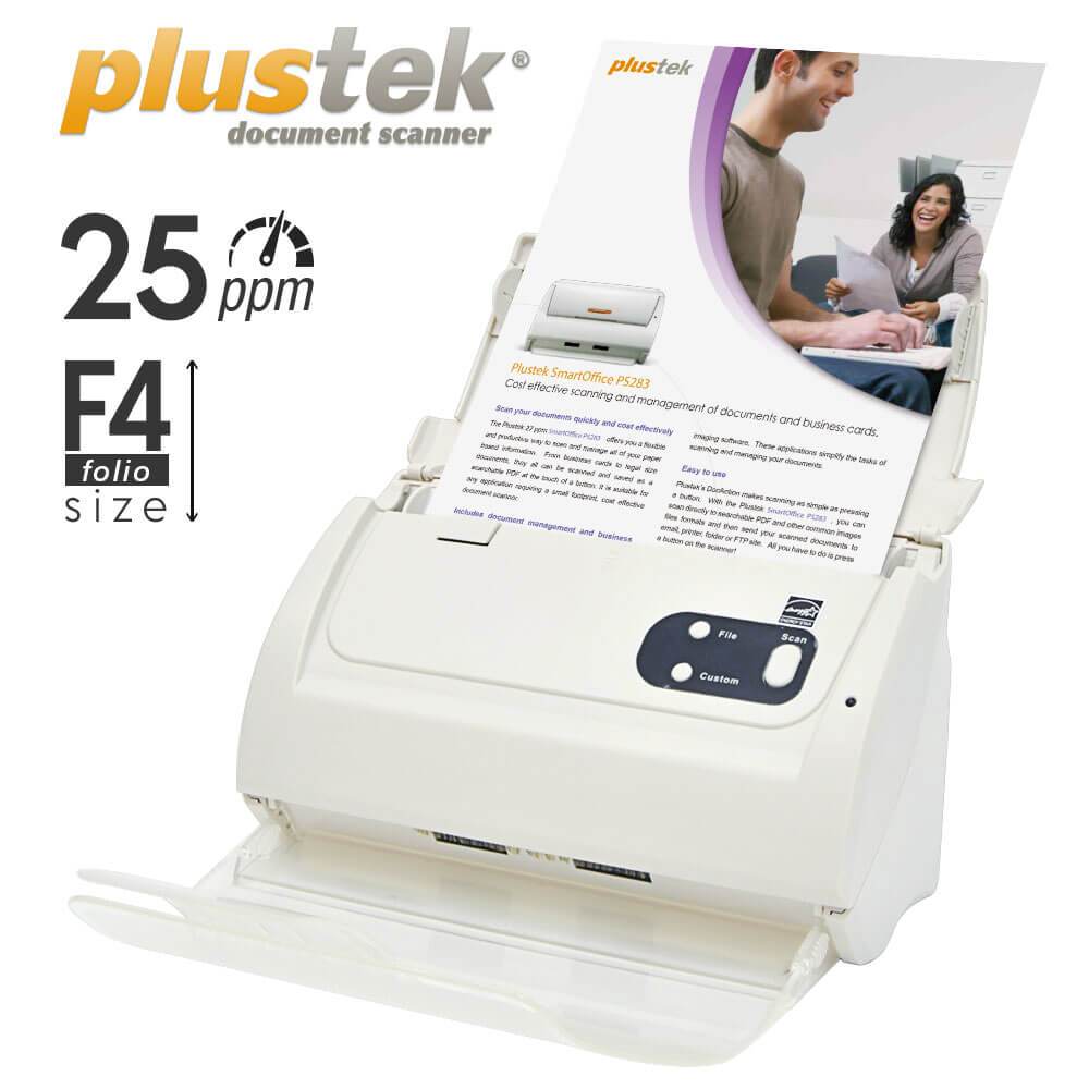 Jual Plustek Scanner SmartOffice PS283 - 25 Lembar/menit (F4/Folio ...
