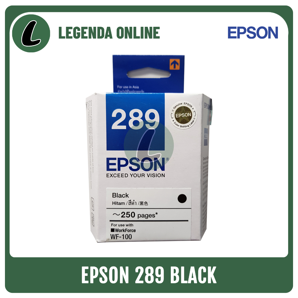 Jual Cartridge Epson 289 Black Tinta Original Untuk Wf 100 Wf100 Shopee Indonesia 2985