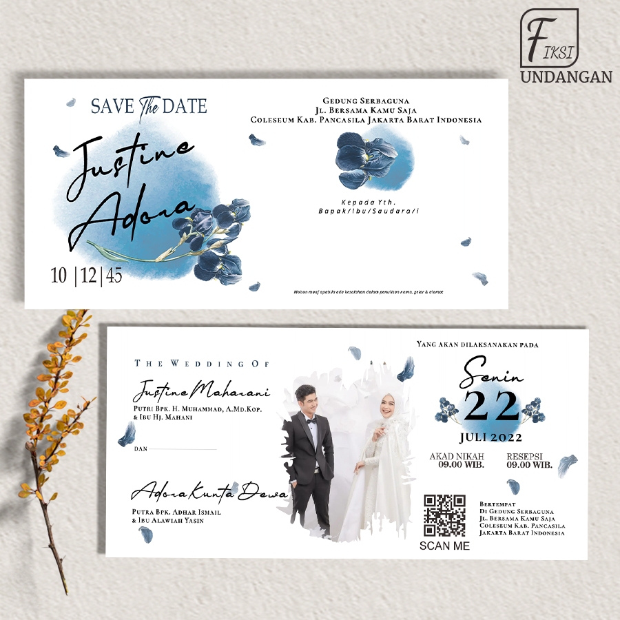Jual UNDANGAN PERNIKAHAN RUSTIC SIMPLE MURAH - RUSTIC INVITATION ...