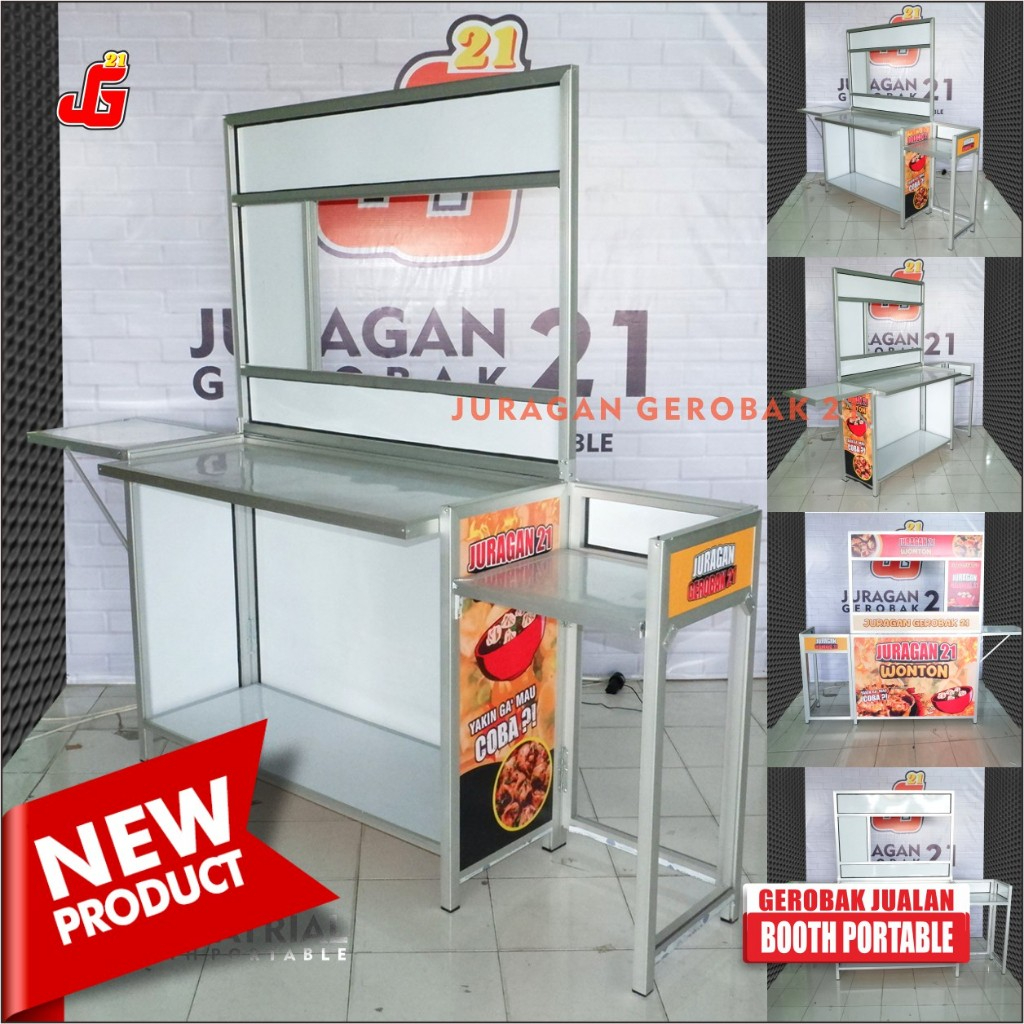 Jual Booth Portable Meja Lipat Jualan Juragan Gerobak 21 Model Meja ...