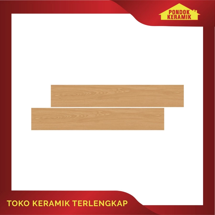 Vinyl Lantai 3 mm Motif Kayu Alvera Ashley Brown 15,24 x 91,44