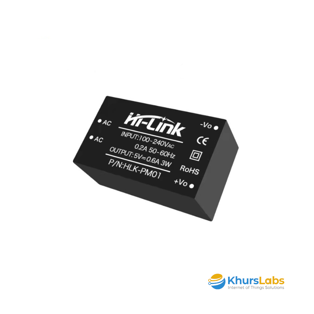 Jual Hi-Link HLK-PM01 AC 220V to DC 5V 3 Watt 0.6A Hilink Power Supply ...