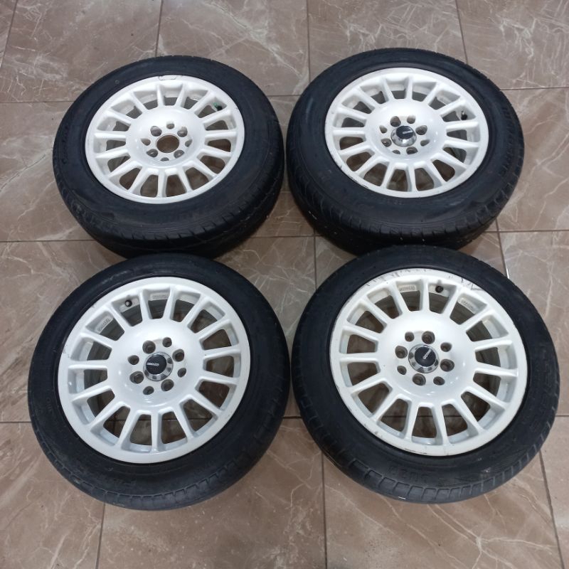 Jual VELG RACING SECOND REP ENKEI R15 BAUT 4X100/114.3 + BAN 2PCS 185/ ...