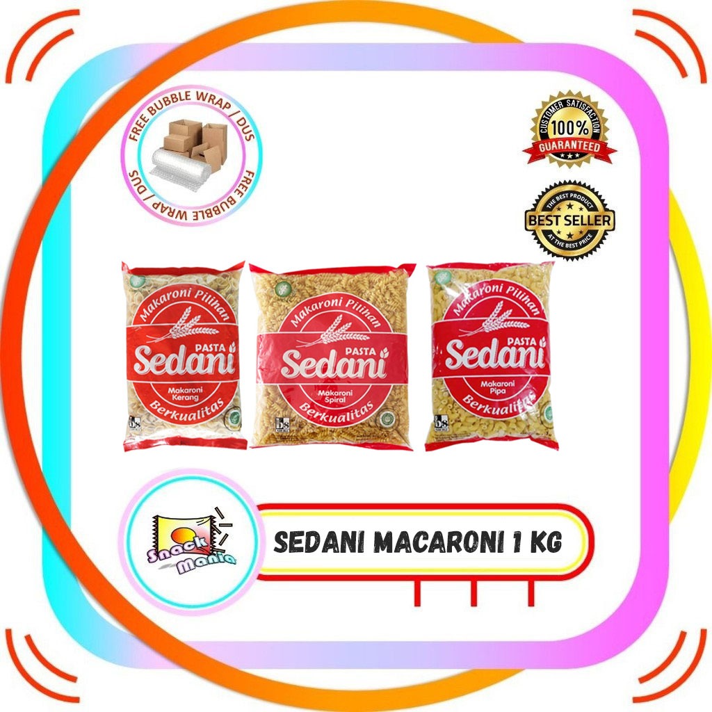 Jual Sedani Macaroni Pasta 1 kg Makaroni Kerang Spiral Pipa | Shopee ...