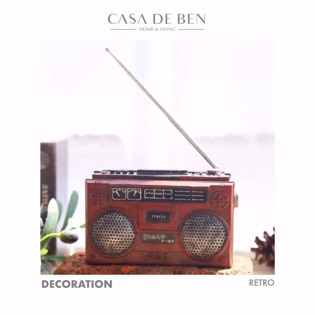 Jual Retro Decoration Vintage TV Radio Nostalgic Home Old Style - Main Image
