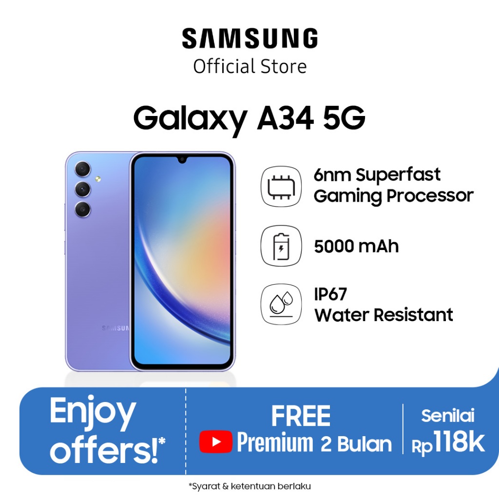 Samsung Galaxy A34 5G 8/256GB Violeta