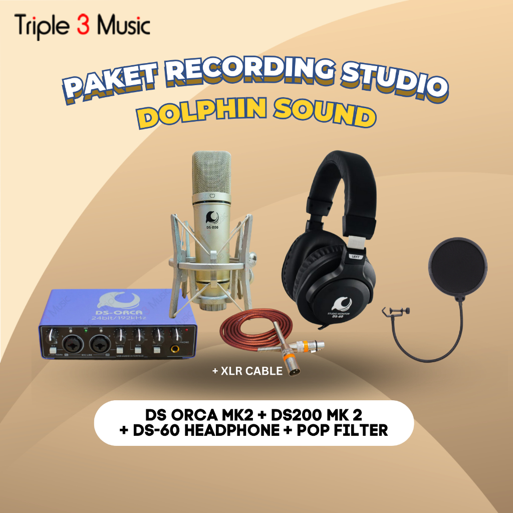 Jual Paket Recording Dolphin sound DS Orca Studio Bundle with Mic ...