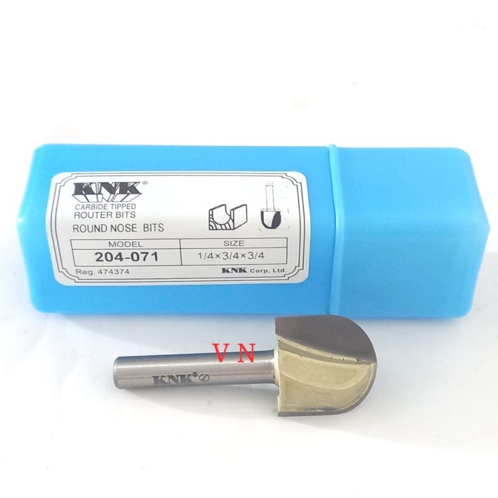 Jual Mata Profil/Router 19 mm Round Nose Bits ( 204-071 ) KNK | Shopee ...