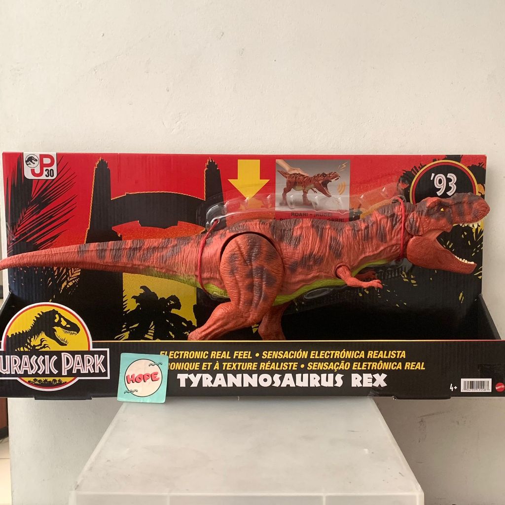 Jual Jurassic Park 93 Classic Electronic Real Feel Tyrannosaurus Rex Original Mattel Shopee 3141