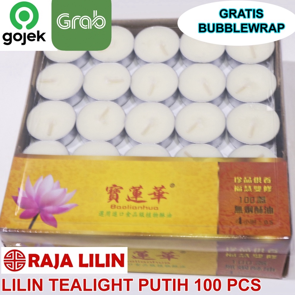 Jual El Keren Lilin Tealight Putih Pcs Lilin Tablet Refill Lilin Puja Sembahyang White