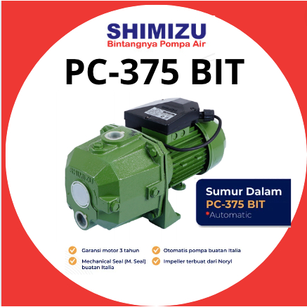 Jual SHIMIZU PC 375 BIT NT POMPA SUMUR DALAM OTOMATIS NON TANK/PC-375 ...