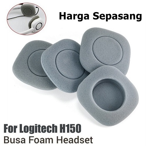 Jual Sepasang Busa Cover Headset Logitech 48mm Bantalan Sponge