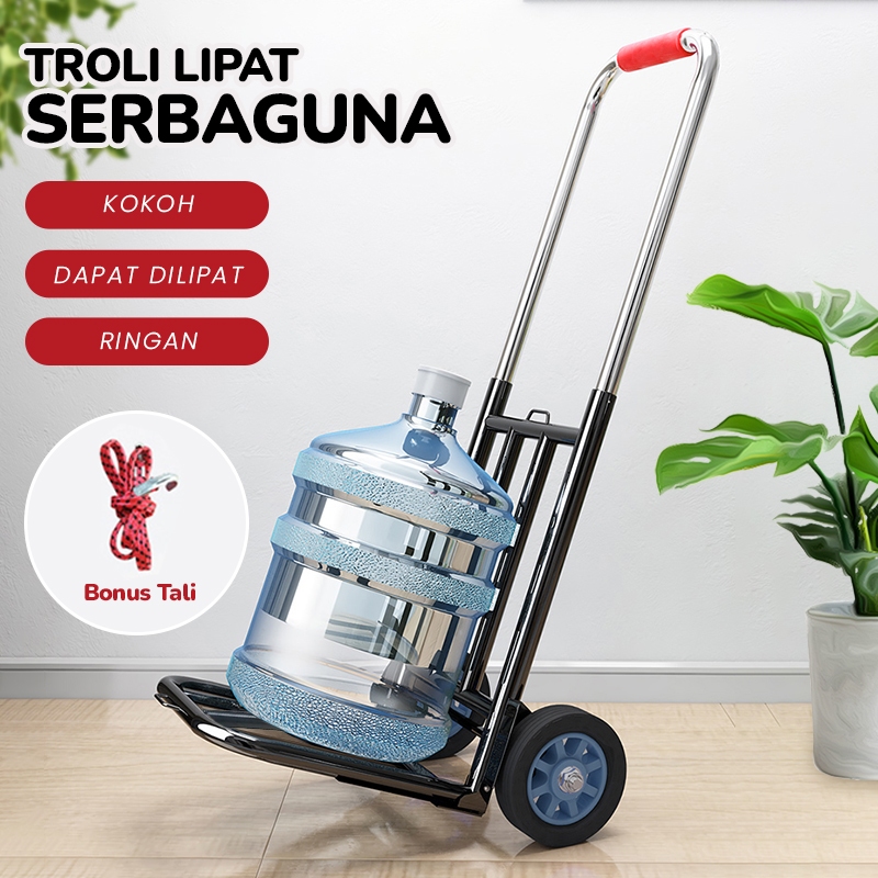 Jual Troley Lipat Bahan Besi Trolley Troli Troly Lipat Besi Galon Tabung Gas Serbaguna Barang