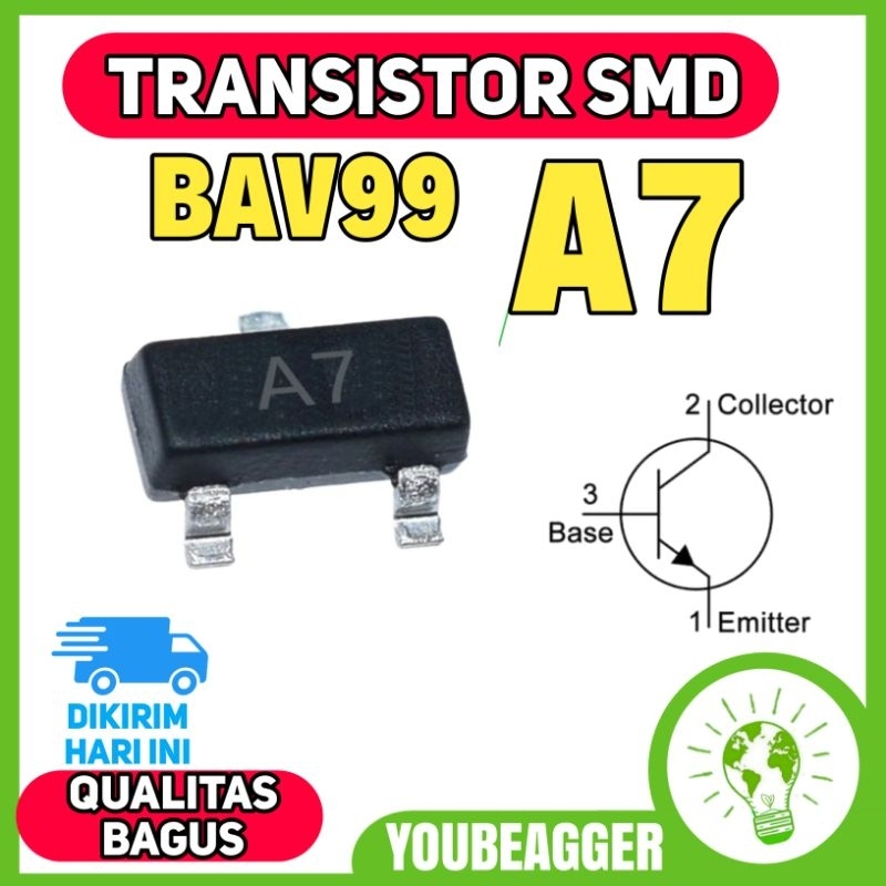 Jual Transistor A7 SMD BAV99 | Shopee Indonesia