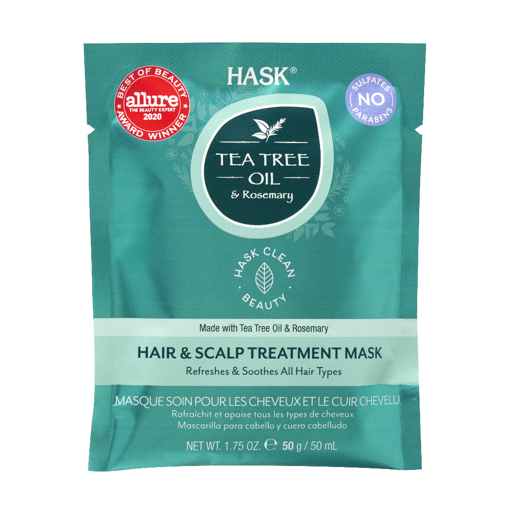 Jual HASK Tea Tree Oil & Rosemary Hair & Scalp Treatment Mask 50g ...