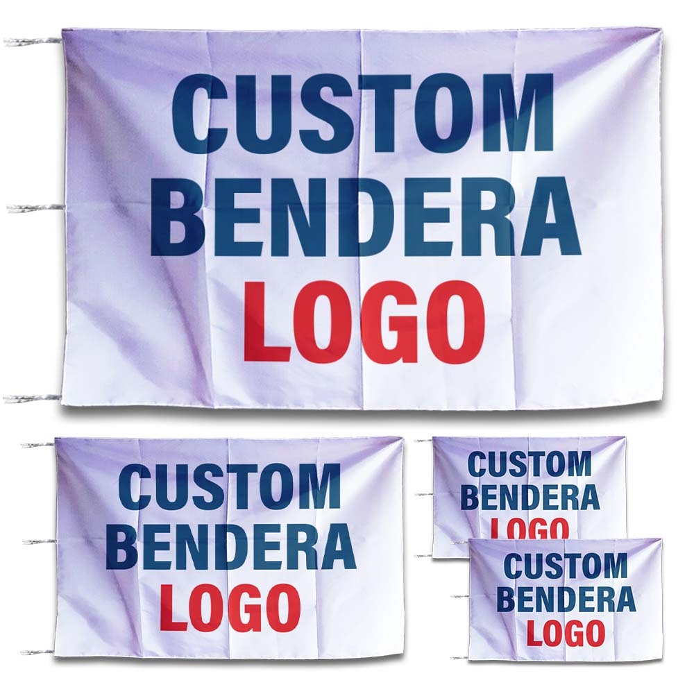 Jual Cetak Bendera Printing Custom Logo Desain Sendiri Ukuran Besar