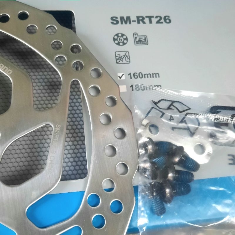 Jual ROTOR SHIMANO SM RT26 6 BAUT 160mm | Shopee Indonesia