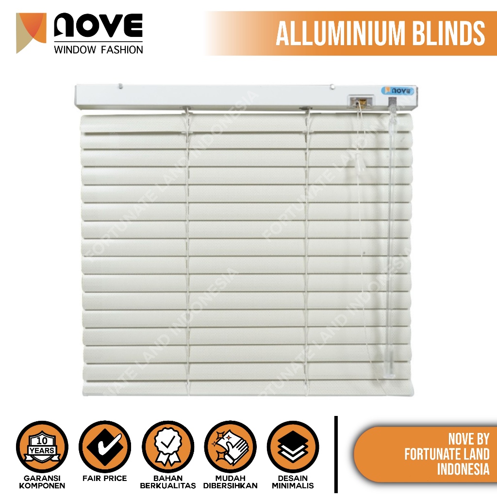Jual Aluminium Blinds DELUXE Slat / Slimline Blinds Tirai