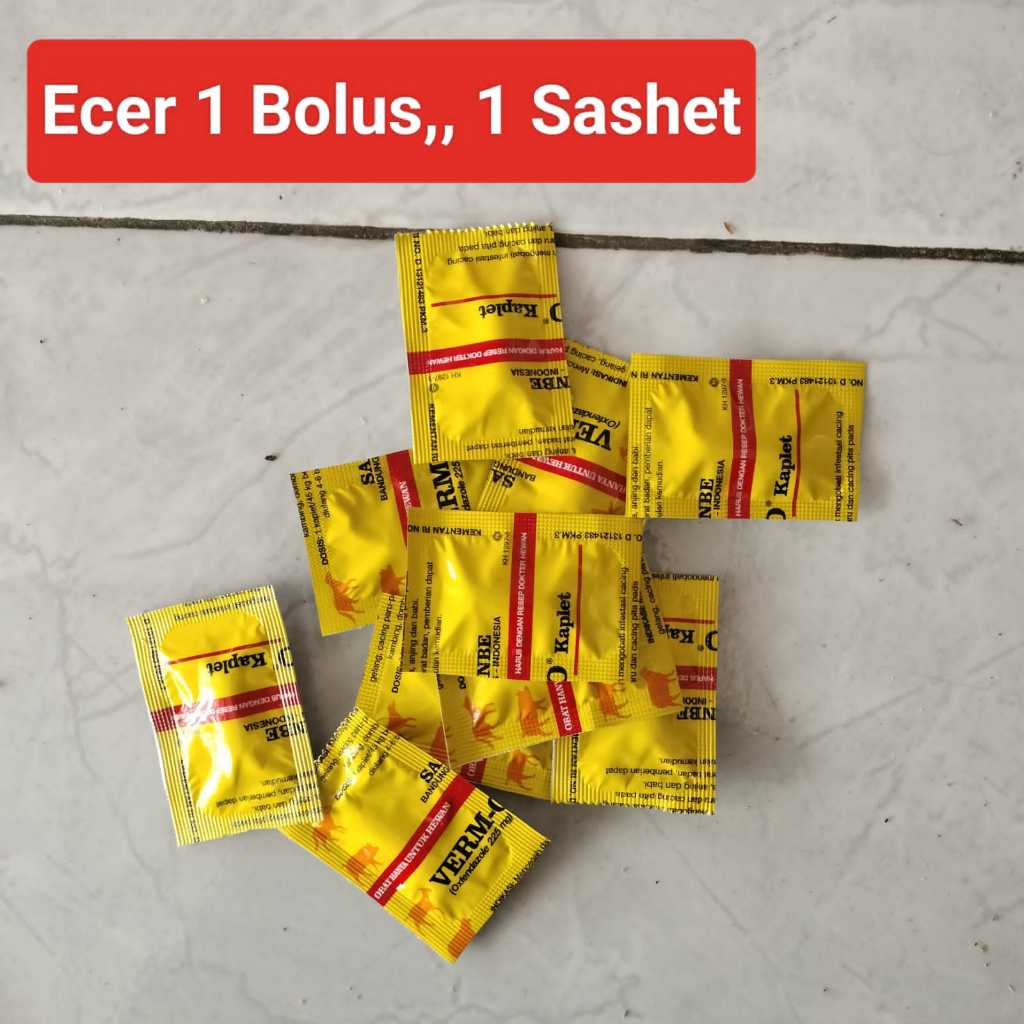 Jual Verm-O, Ecer 1 Bolus (1 sashet) | Shopee Indonesia