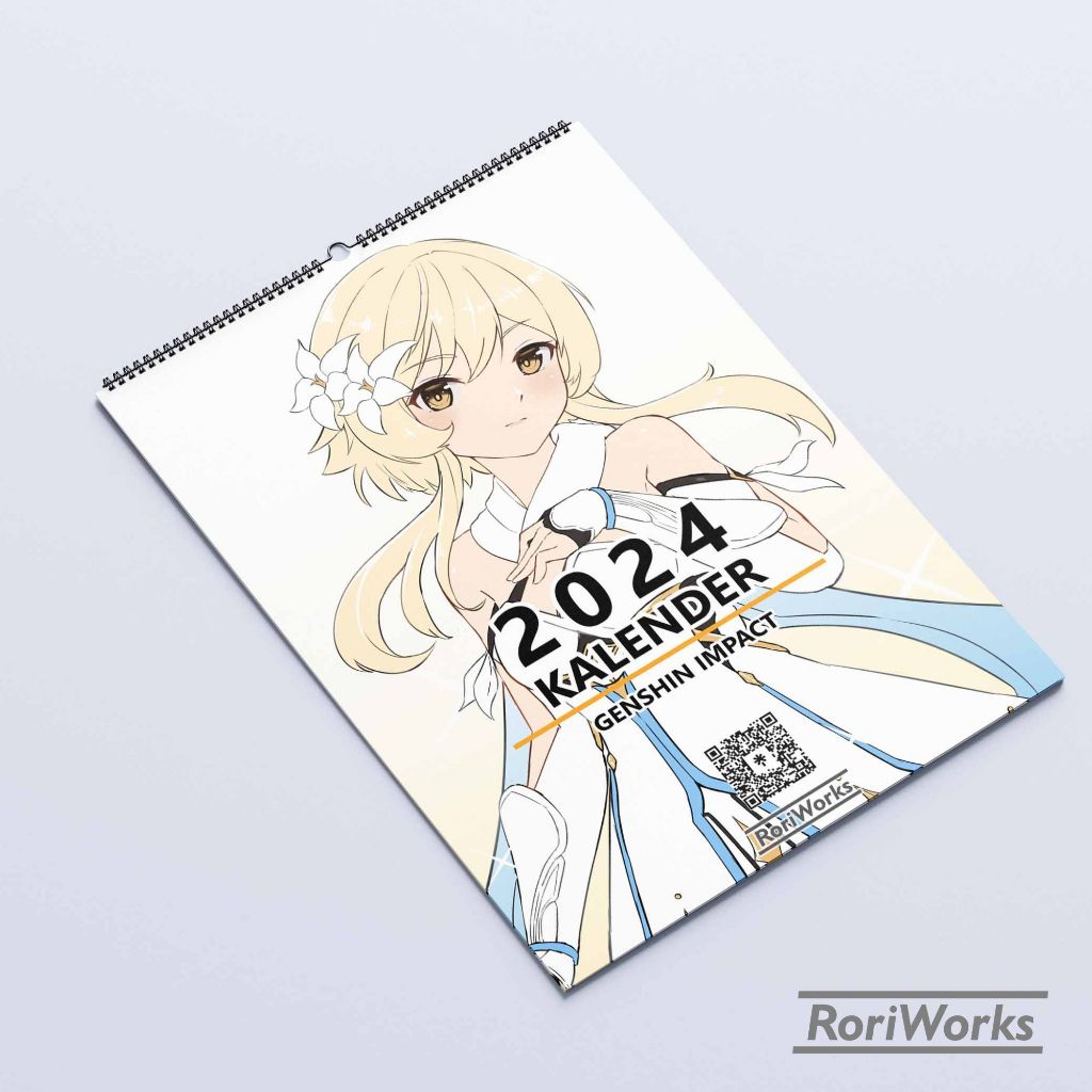 Jual Kalender Dinding Genshin Impact 2024 Shopee Indonesia