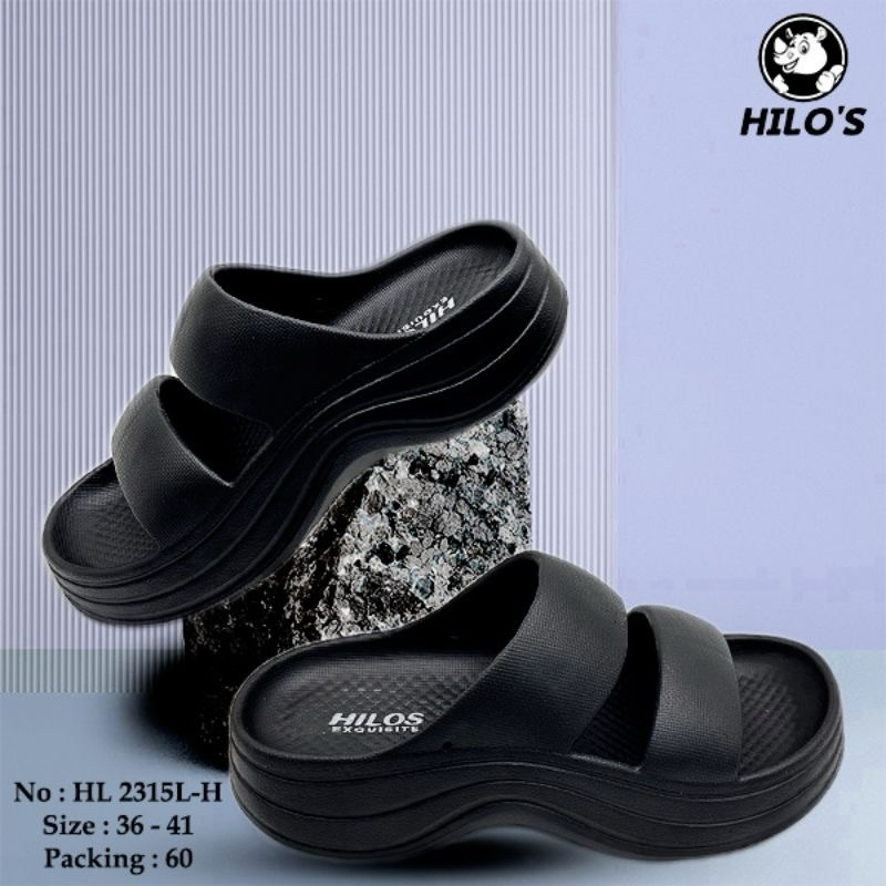 Jual NEW sandal selop ban 2 2315 wanita khusus warna hitam/sandal selop ...