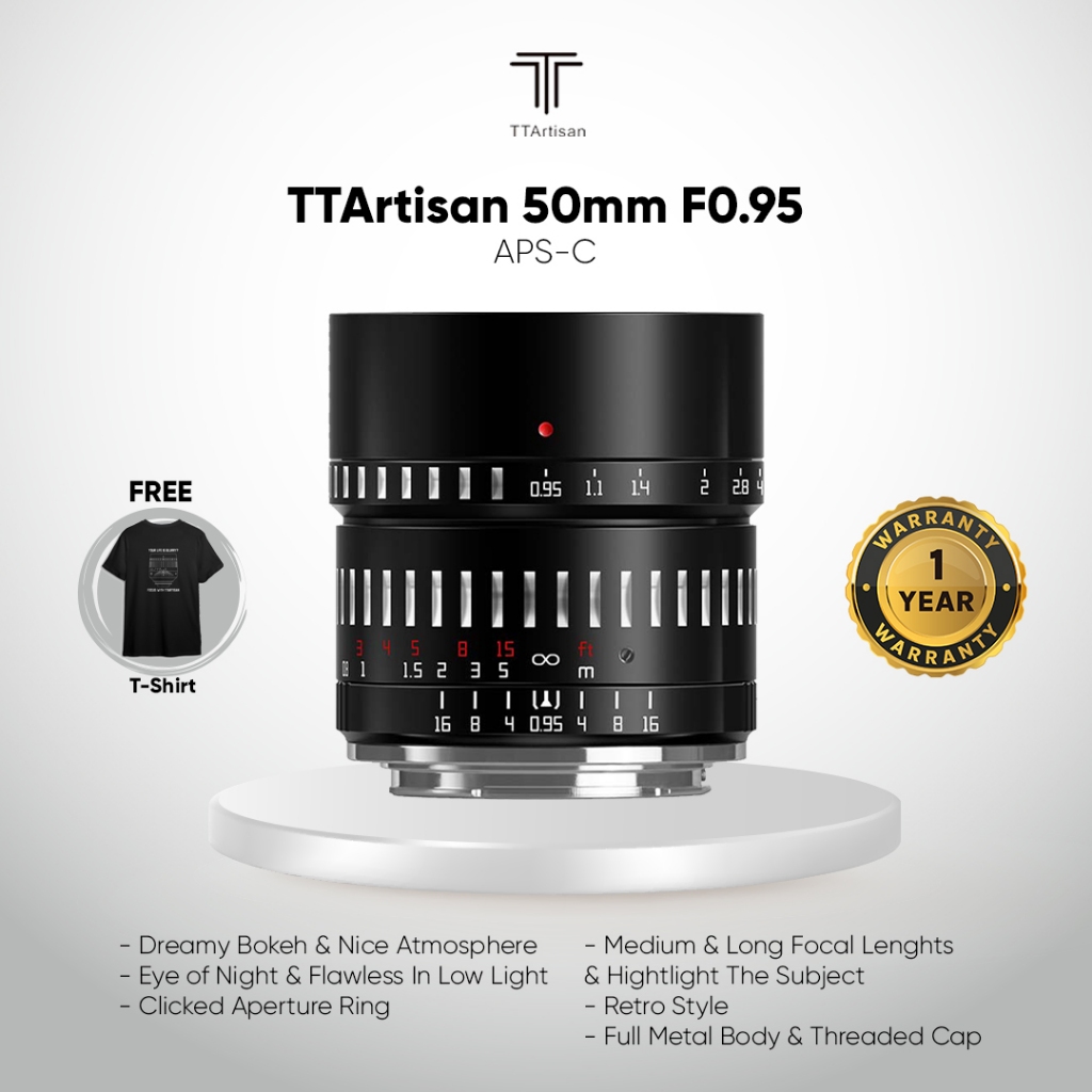 Jual Ttartisan 50mm F0 95 Lens For Aps C Camera Shopee Indonesia