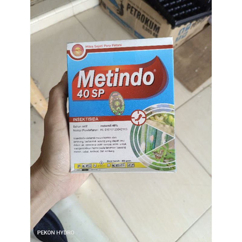 Jual Insektisida METINDO 40 SP 400 GRAM - Bahan Aktif Metomil | Shopee ...