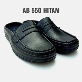 (6PS)ATT AB 550 HITAM SANDAL SEPATU