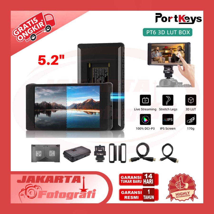 Monitor Portkeys PT6 5.2 Pollici Da 600 Nit - Touch Screen, 4K HDMI, 3D LUT - Per Videomaking Professionale - Foto 6