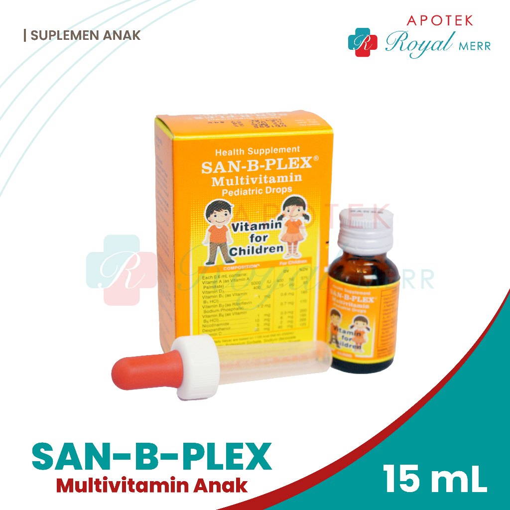 Jual SAN-B-PLEX TETES 15 ML Suplemen Nutrisi Untuk Bayi & Anak ...