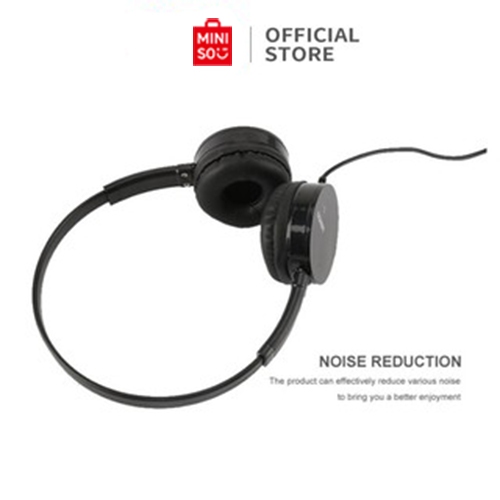 Jual MINISO Headphone Headset Earphone On Ear Headphone Bando berkabel