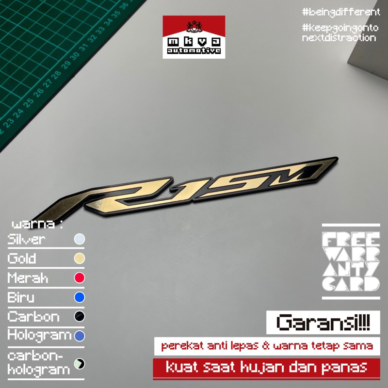 Jual R15M EMBLEM TIMBUL BUKAN STIKER AKSESORIS R15M TIMBUL | Shopee ...