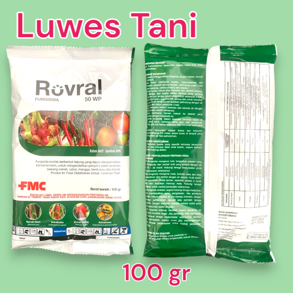Jual Rovral 50wp Iprodion 100g fungisida | Shopee Indonesia