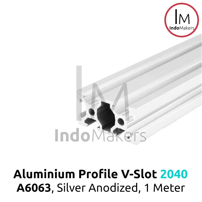 Jual Aluminium Profile Extrusion A V Slot Linear Rail Silver Shopee Indonesia